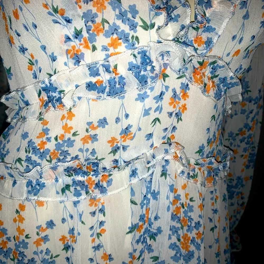 Gorgeous DITSY floral cutout back dress with the cutest details Small - Picture 3 of 10